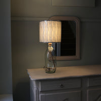 Cornflower Blue Stripe Lampshade